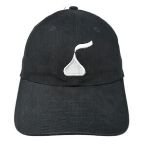 Continental Baseball Cap Black One Size Hershey's Kiss Logo Slideback Hat